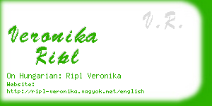 veronika ripl business card